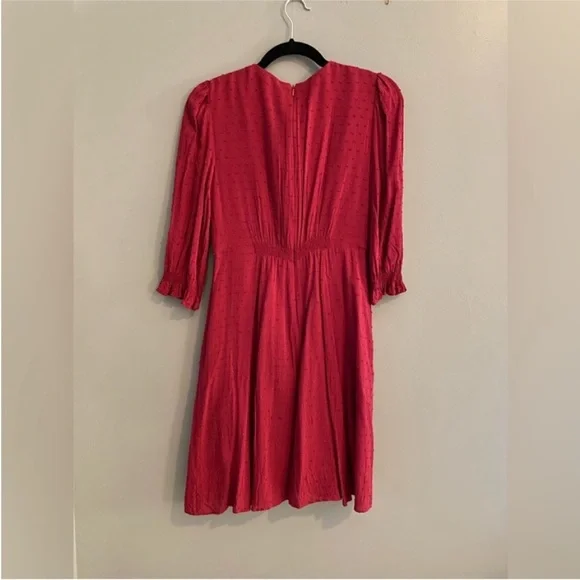 Gal Meets Glam Red MIDI Dress with long Sleeve Good condition - Picture 12 of 15